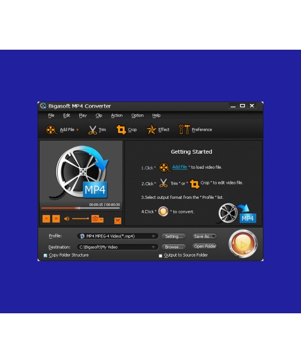 Bigasoft MP4 Converter Key GLOBAL
